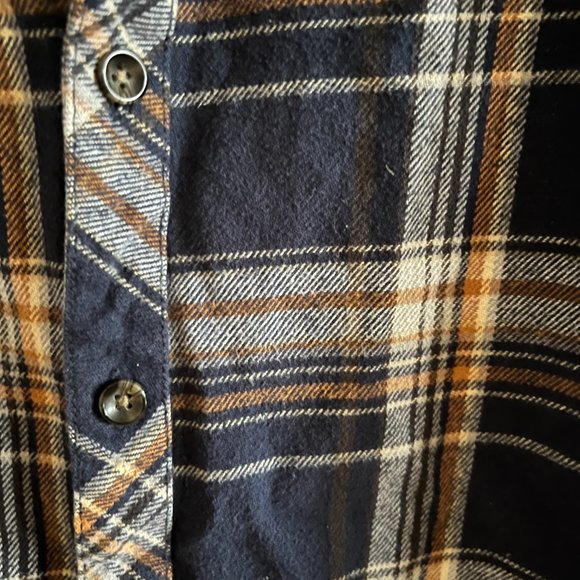Depart West by Buckle Blue & Orange Flannel - Picture 3 of 5